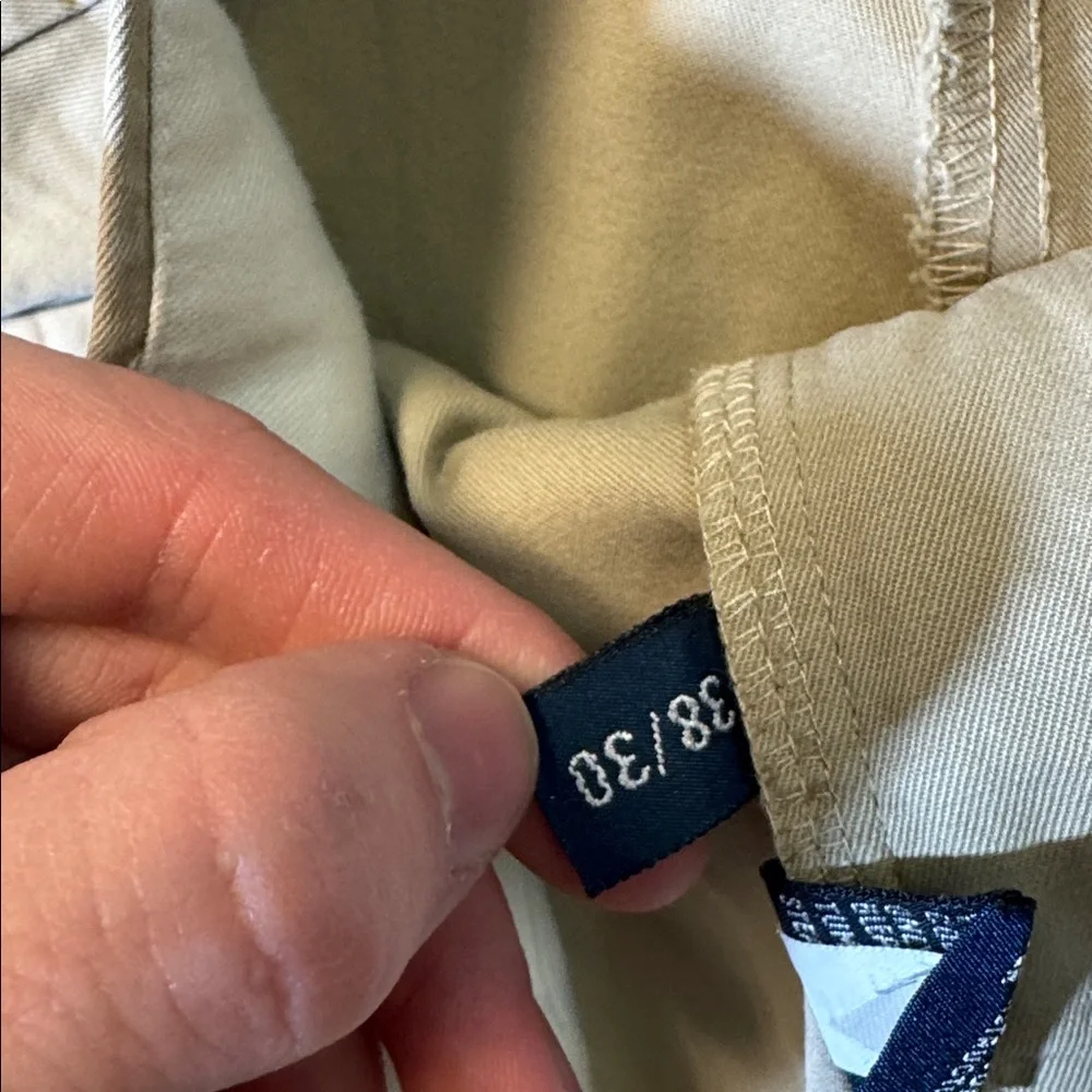Polo Ralph Lauren mens 38x30 khaki tan cotton chino pants EUC